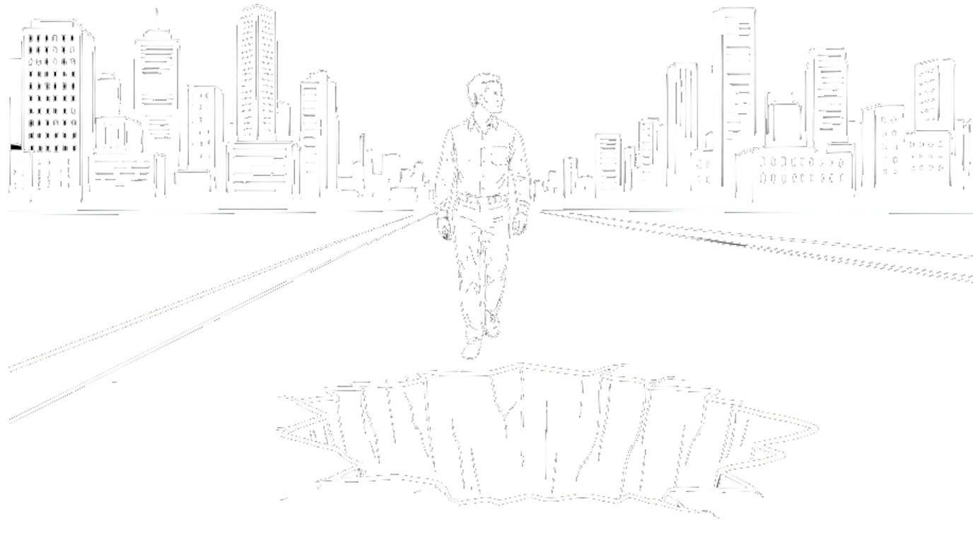 פרק ראשון, נופלים ללא מודעות לדפוס