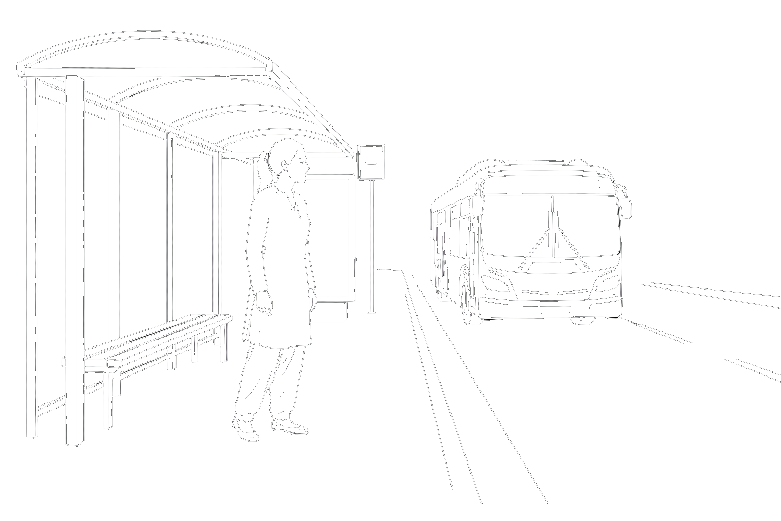 City buses - metaphor for intrusive thoughts you do not have to board
