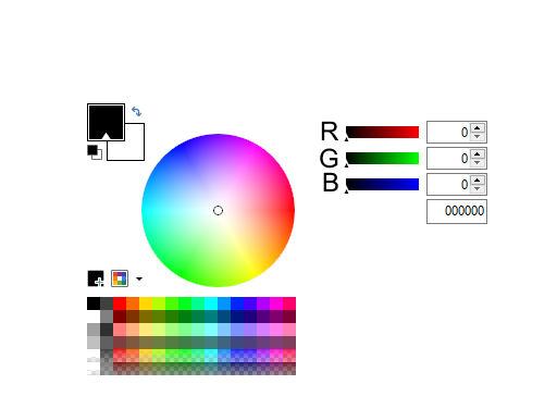 RGB illustration - green blue red metaphor for subjective filters in mindfulness