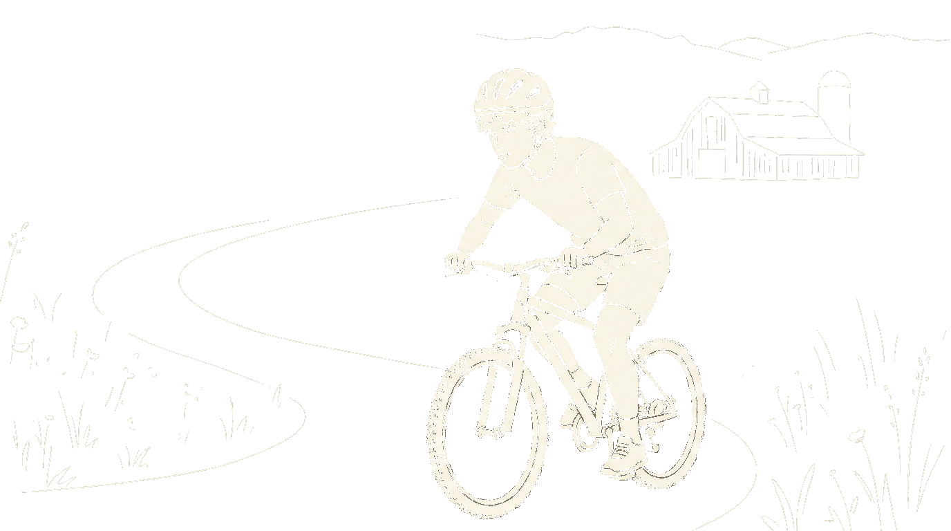 Teenager riding a bike independently without training wheels - a metaphor for independent meditation without dependency